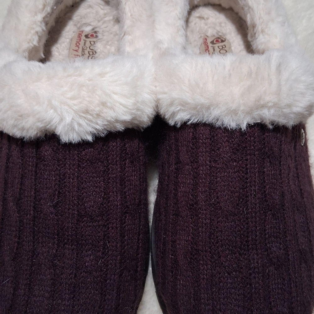 Skechers Cozy Purple and White Slippers